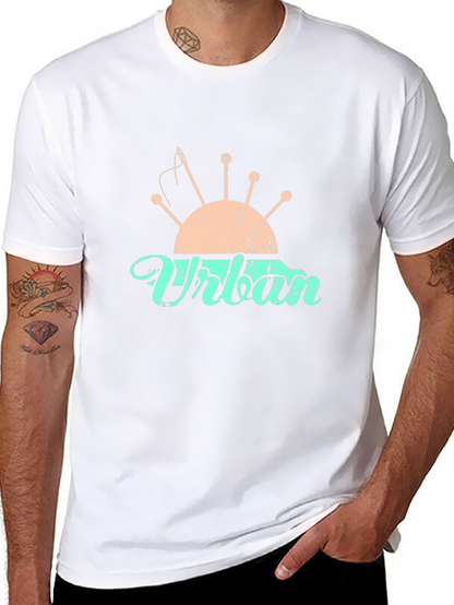 Camiseta Negra con Diseño de Costura Urbana