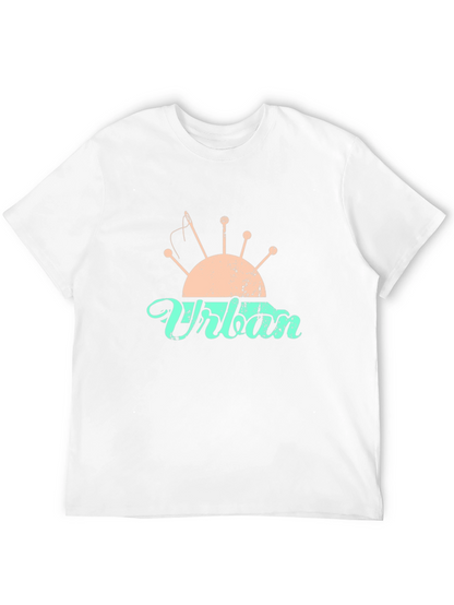 Camiseta Negra con Diseño de Costura Urbana
