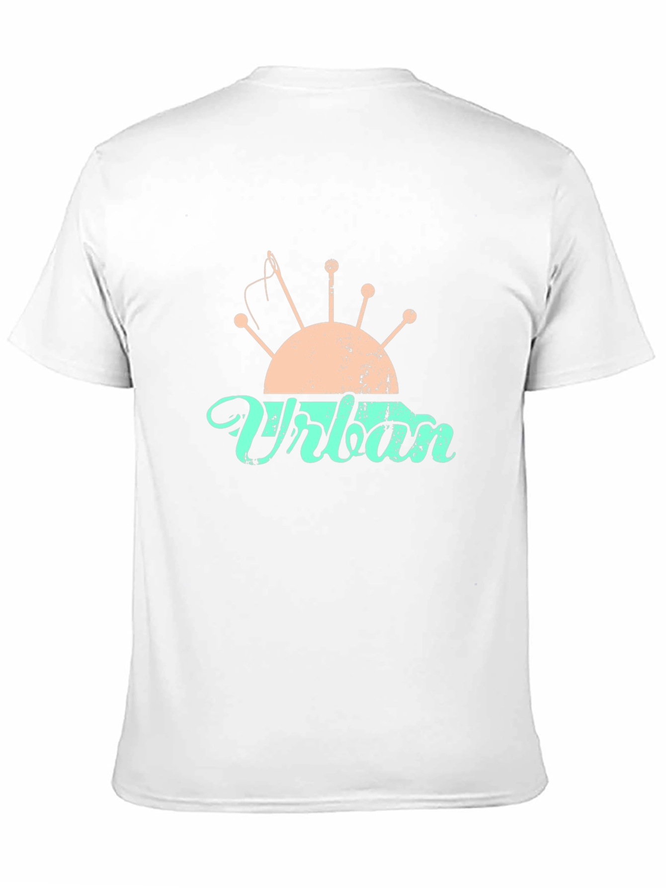 Camiseta Negra con Diseño de Costura Urbana