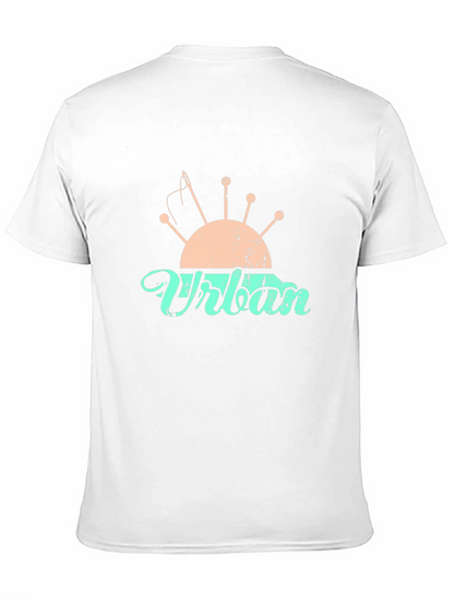 Camiseta Negra con Diseño de Costura Urbana