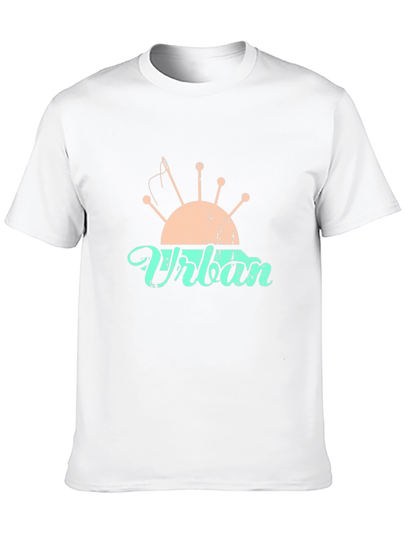 Camiseta Negra con Diseño de Costura Urbana