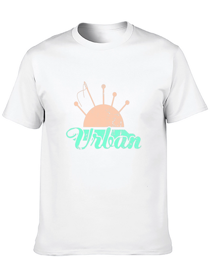 Camiseta Negra con Diseño de Costura Urbana