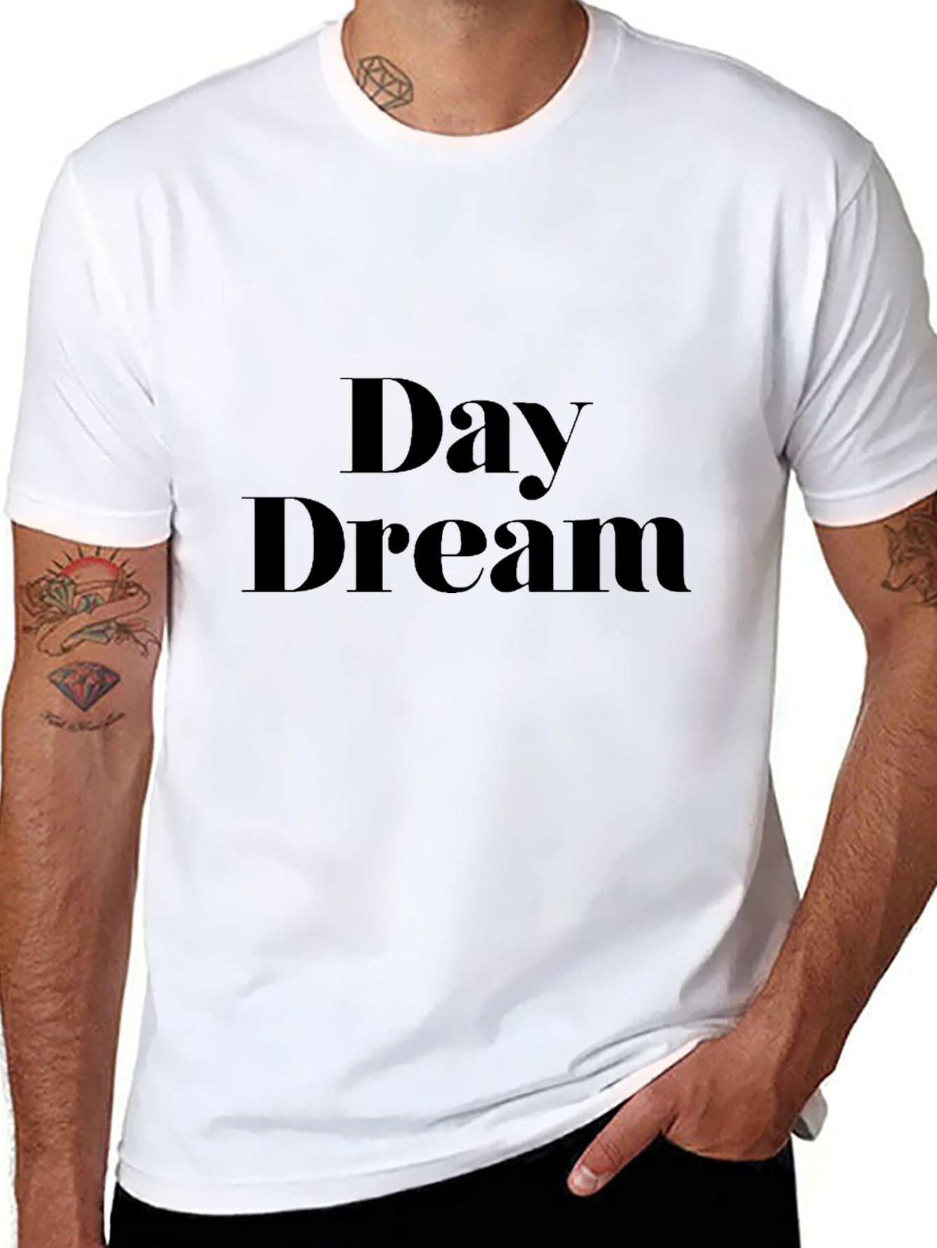 Camiseta Negra Day Dream para Hombre