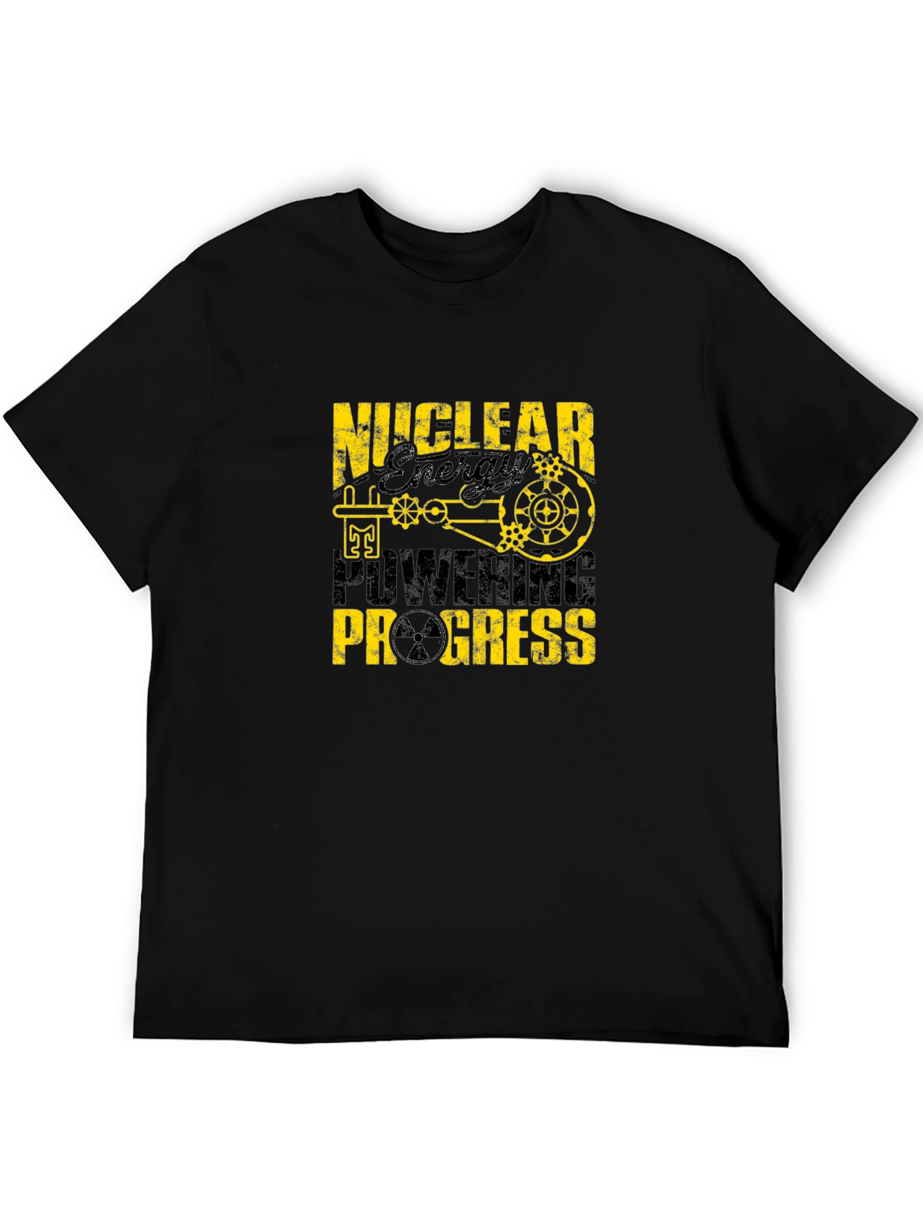 Camiseta Negra Nuclear Energy Powering Progress