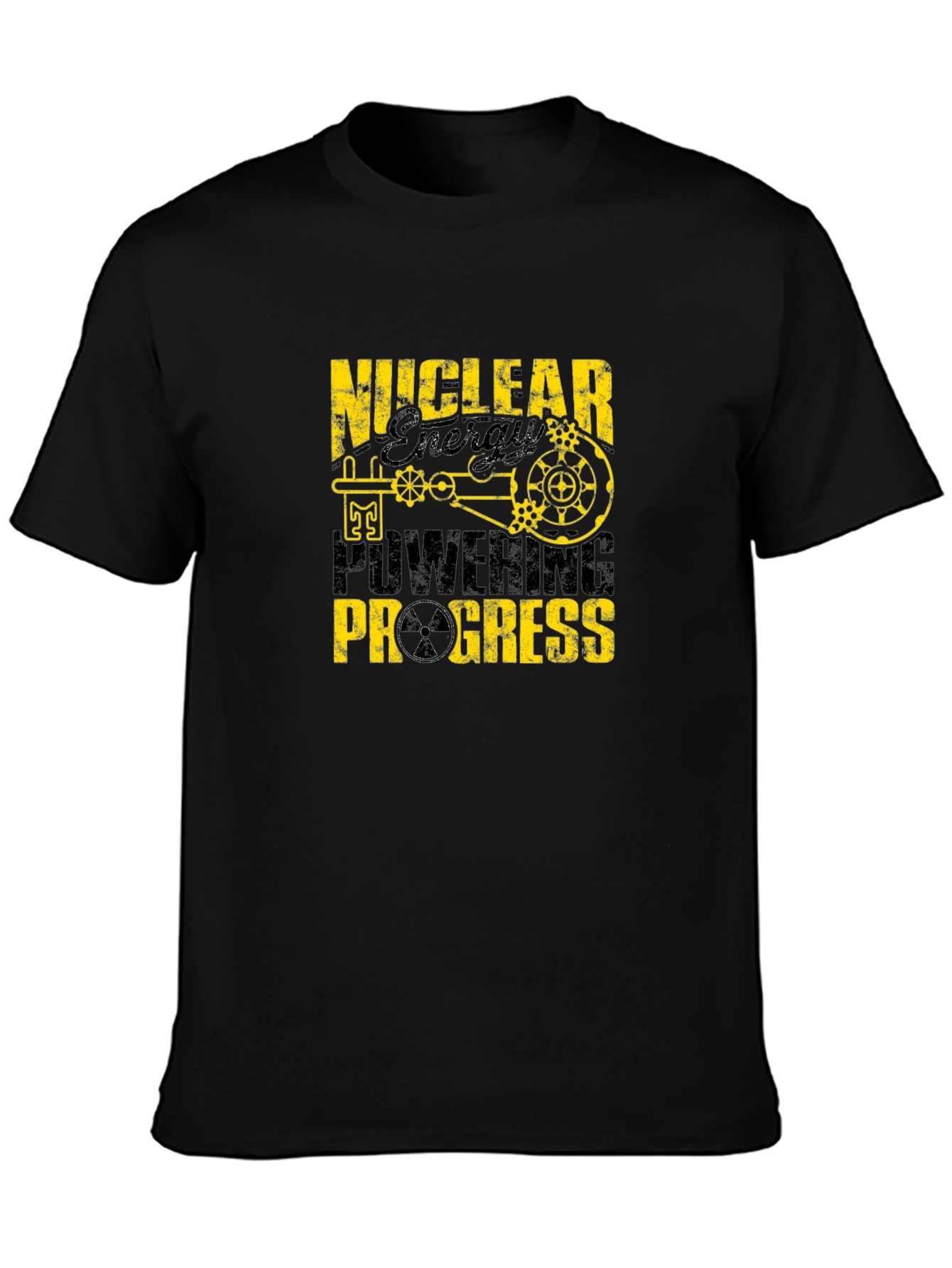 Camiseta Negra Nuclear Energy Powering Progress