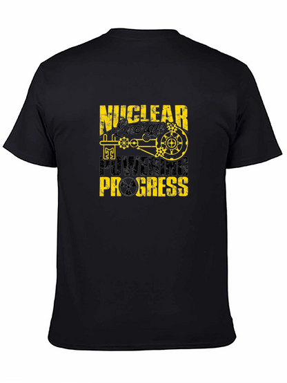 Camiseta Negra Nuclear Energy Powering Progress