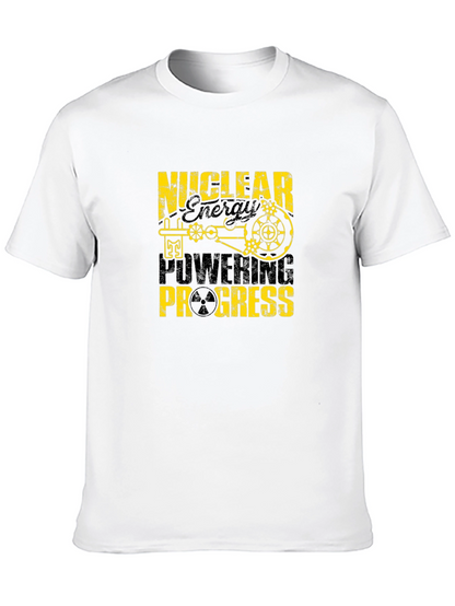 Camiseta Negra Nuclear Energy Powering Progress