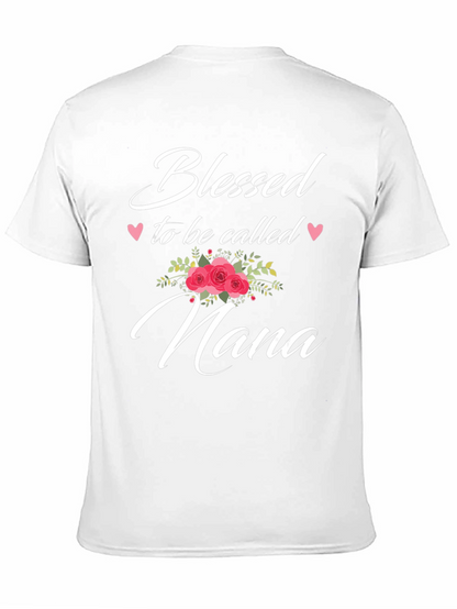 Camiseta Negra Bendecida para ser llamada Nana