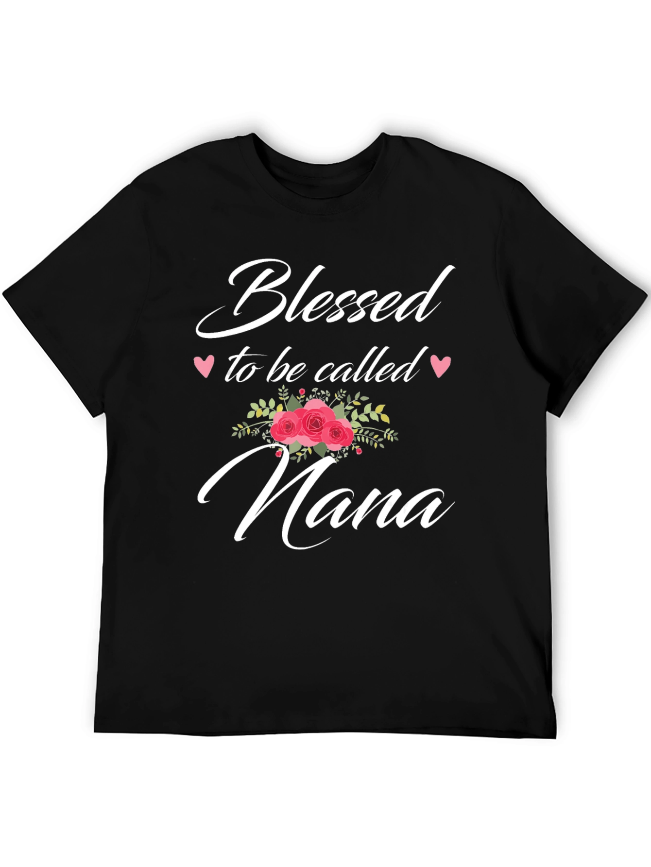 Camiseta Negra Bendecida para ser llamada Nana