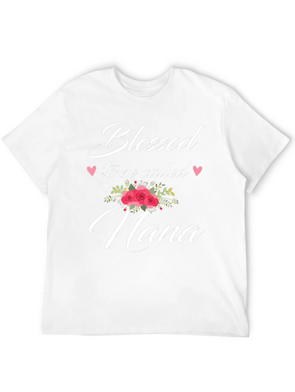 Camiseta Negra Bendecida para ser llamada Nana