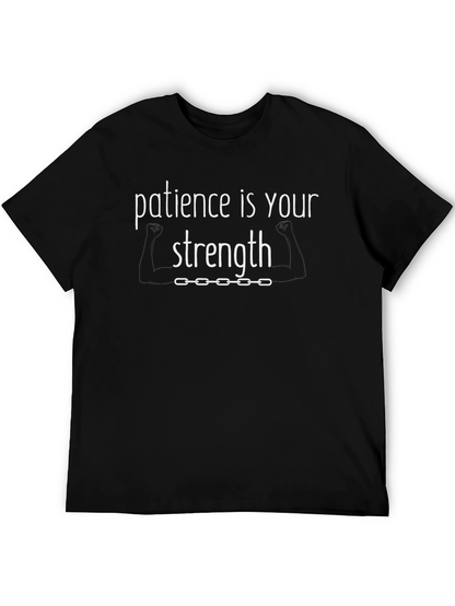 Camiseta Negra: Paciencia es tu Fuerza