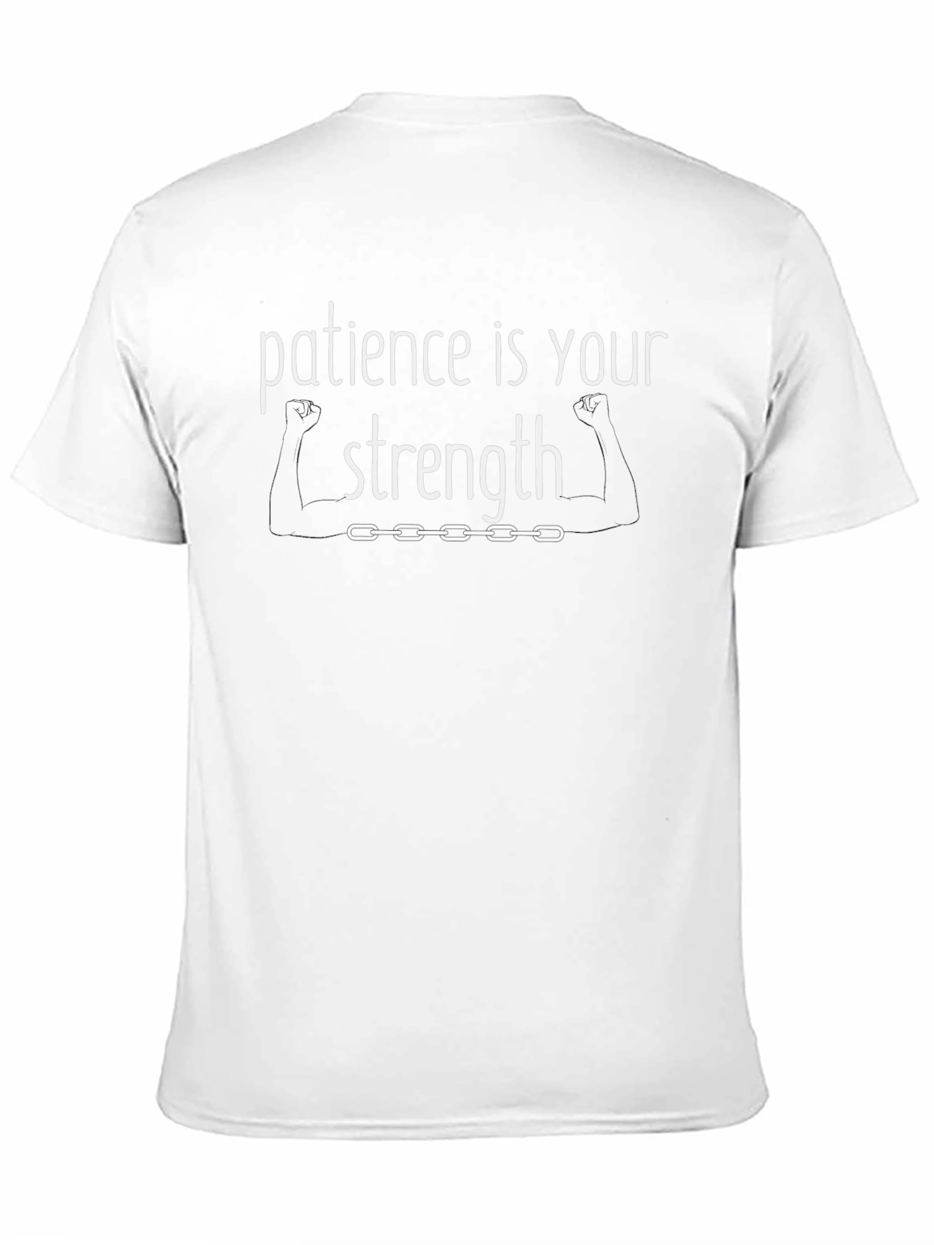 Camiseta Negra: Paciencia es tu Fuerza
