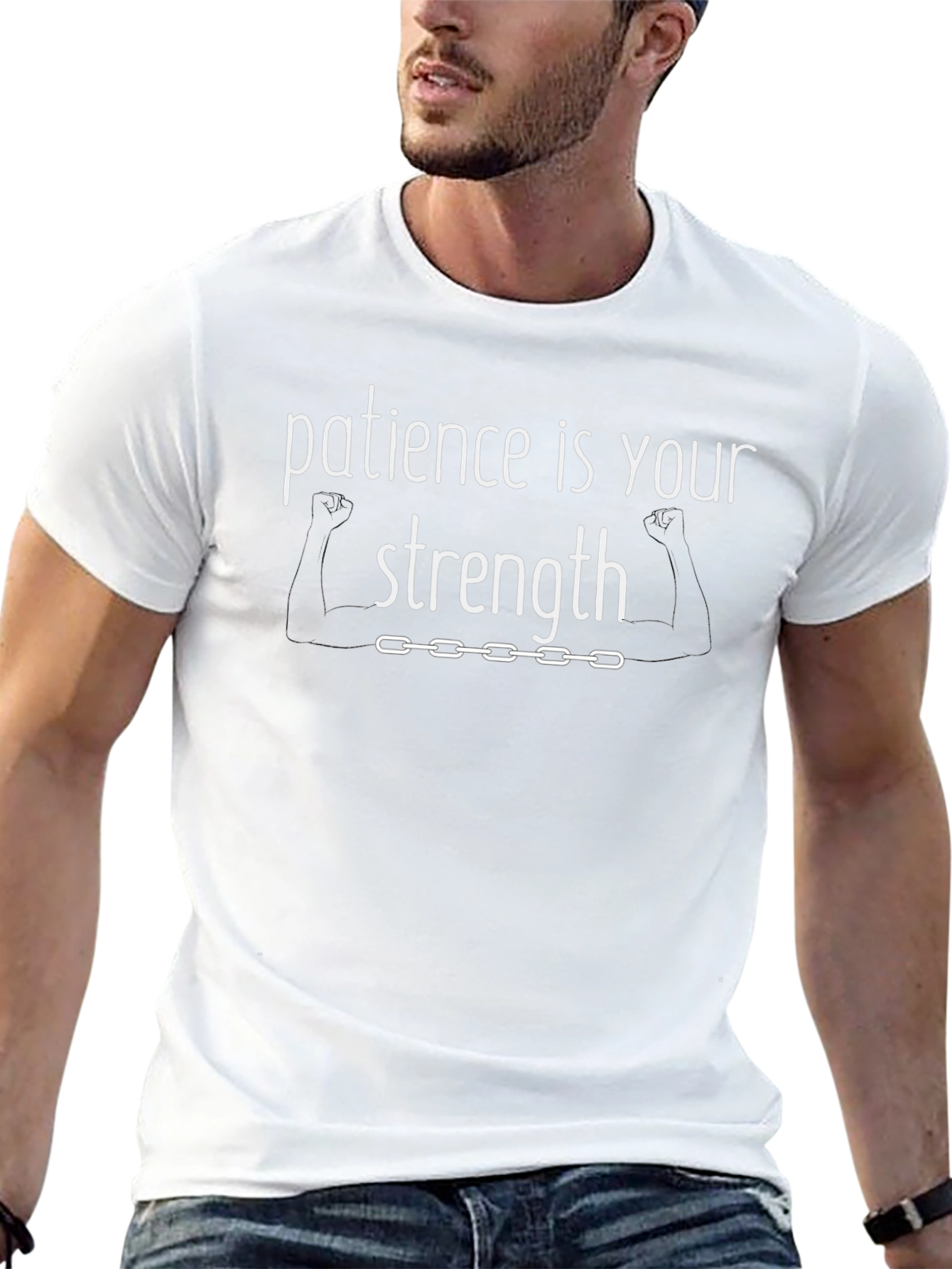 Camiseta Negra: Paciencia es tu Fuerza