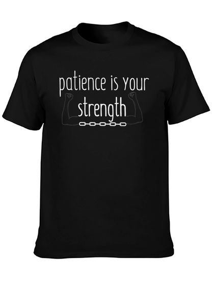 Camiseta Negra: Paciencia es tu Fuerza