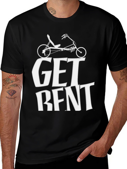 Camiseta Negra Get Bent Ciclismo Reclinado