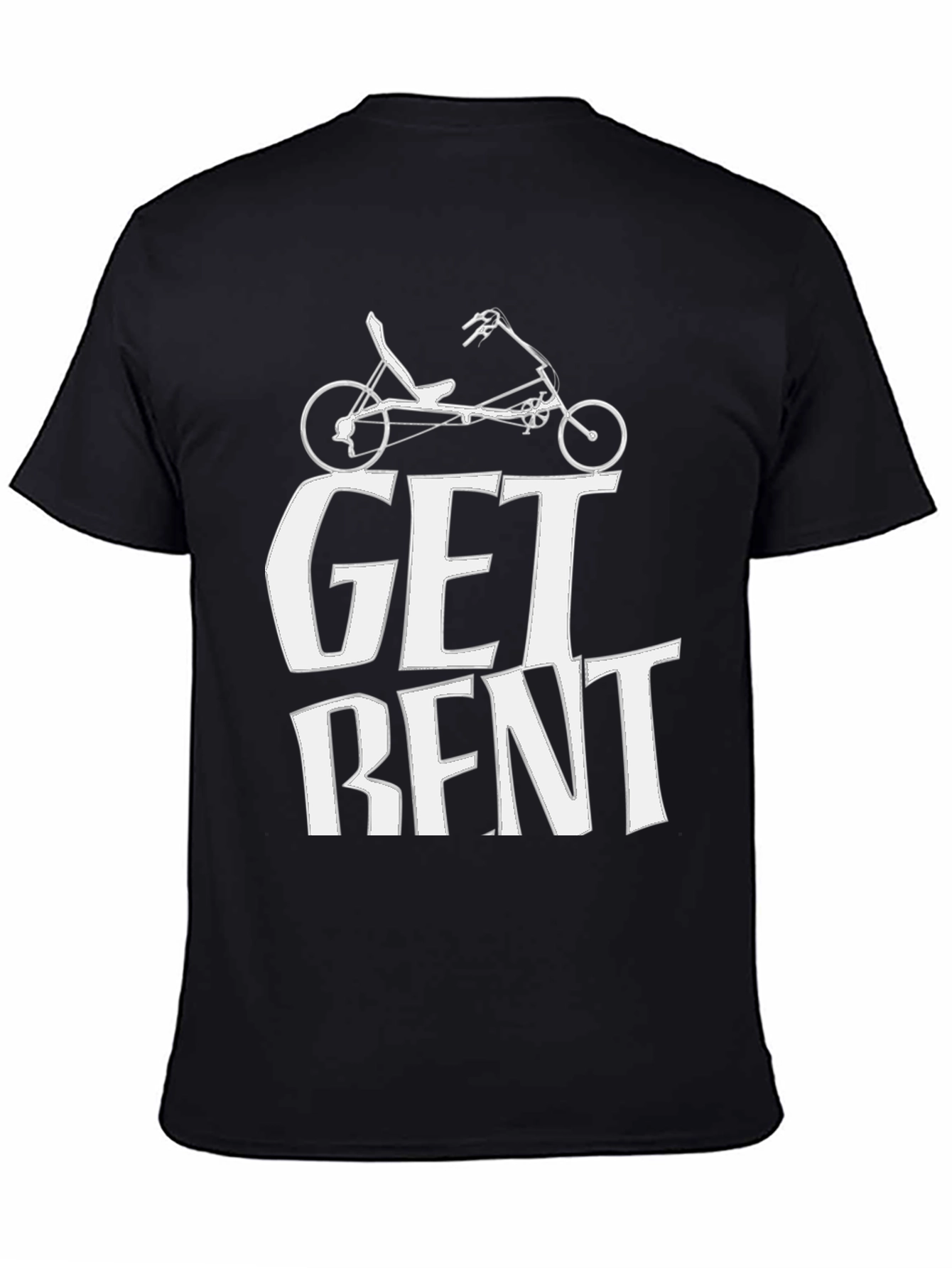 Camiseta Negra Get Bent Ciclismo Reclinado