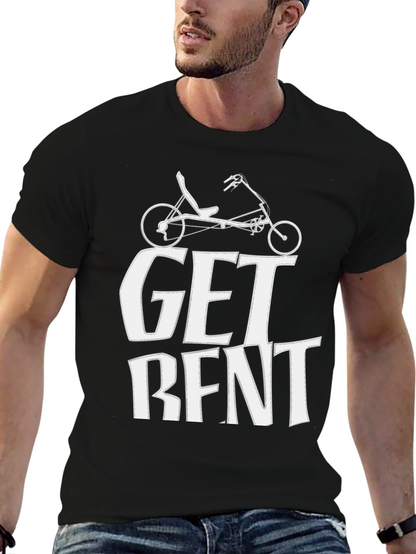 Camiseta Negra Get Bent Ciclismo Reclinado