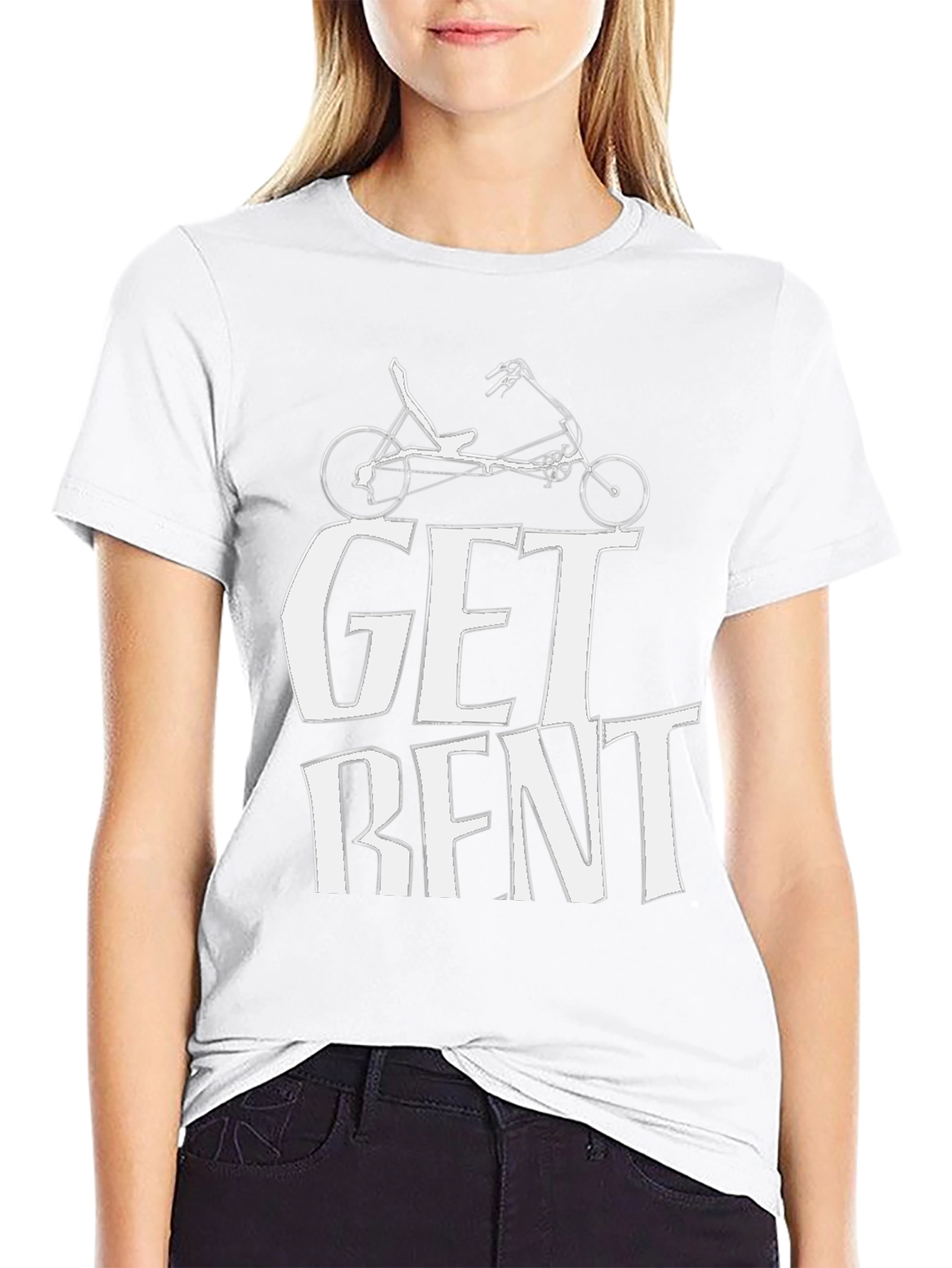 Camiseta Negra Get Bent Ciclismo Reclinado