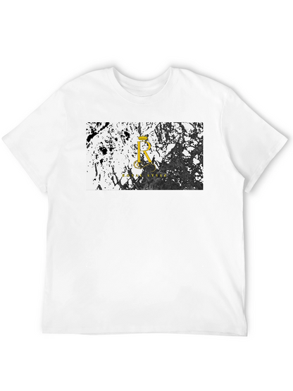 Camiseta Negra Royal Style - Diseño Abstracto