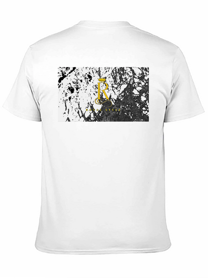 Camiseta Negra Royal Style - Diseño Abstracto