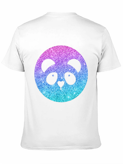Camiseta Negra con Panda Brillante