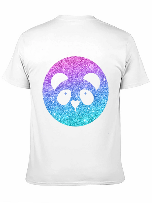 Camiseta Negra con Panda Brillante