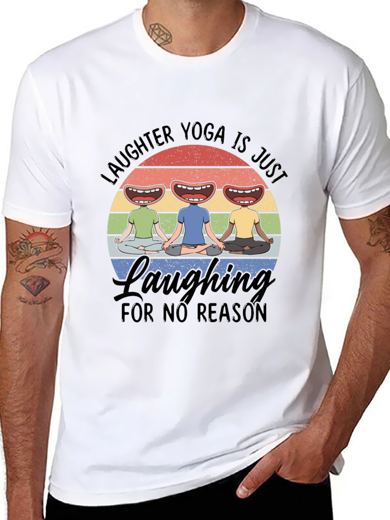 Camiseta Yoga de la Risa para Hombre