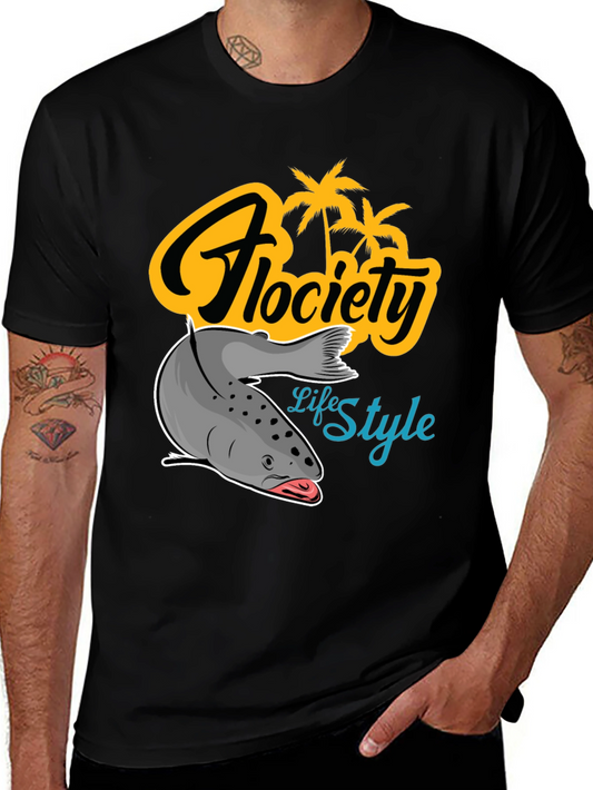 Camiseta Negra Flocíety Life Style