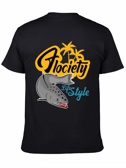 Camiseta Negra Flocíety Life Style