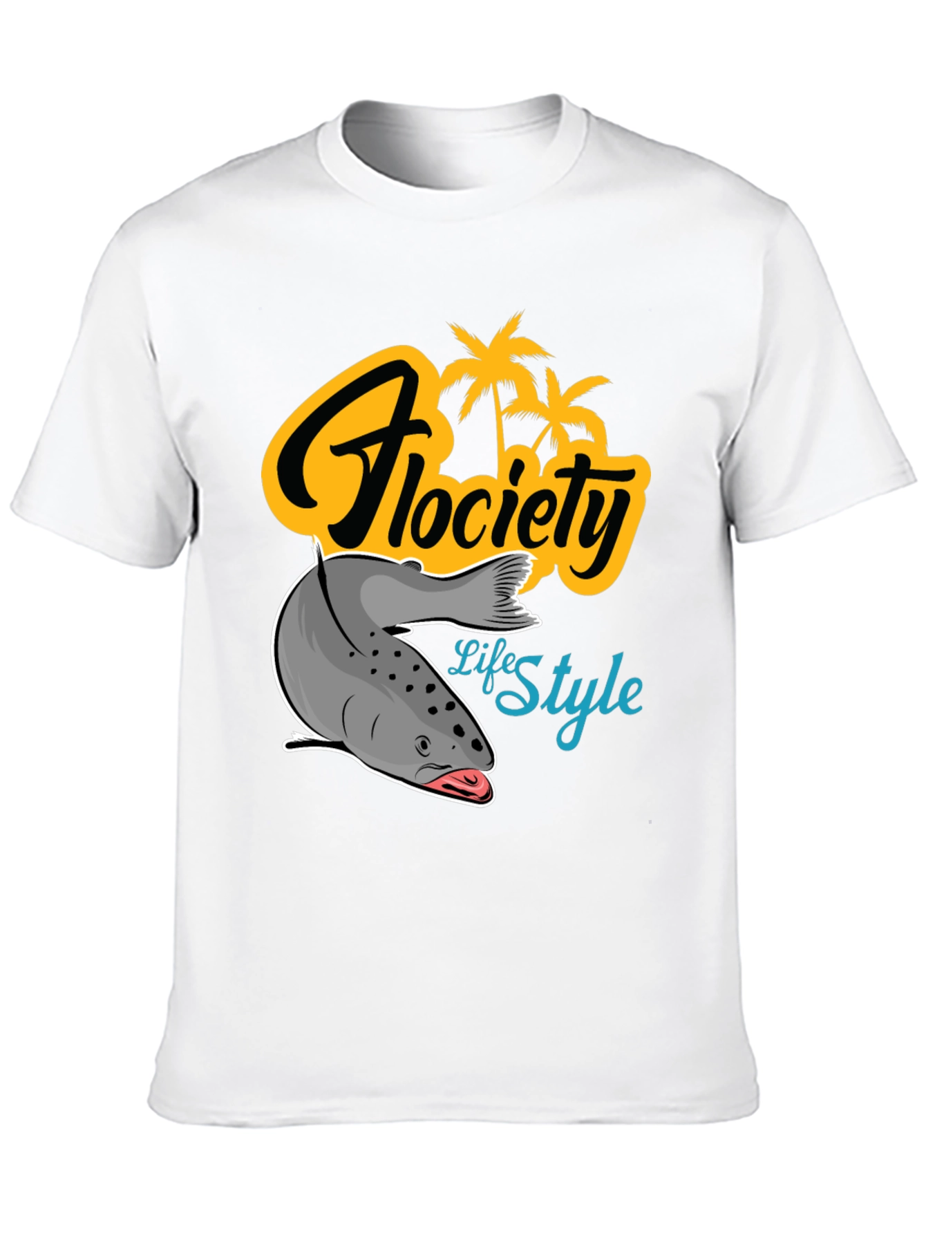 Camiseta Negra Flocíety Life Style