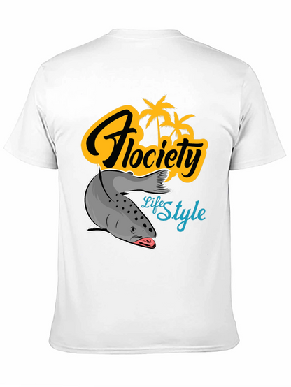 Camiseta Negra Flocíety Life Style