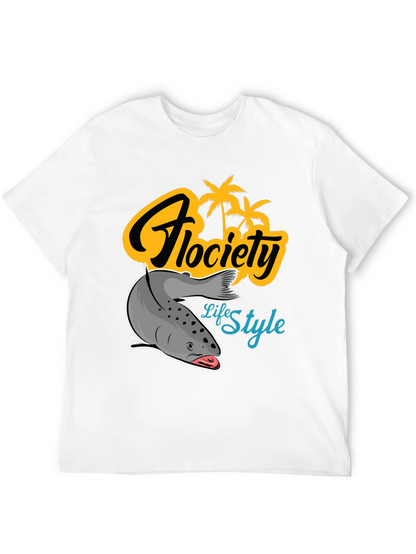 Camiseta Negra Flocíety Life Style