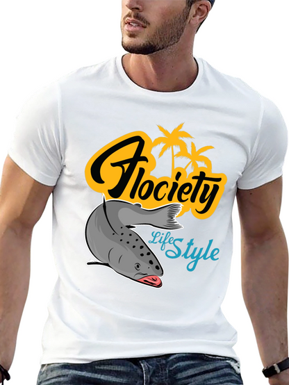 Camiseta Negra Flocíety Life Style