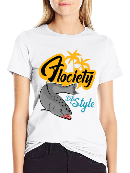 Camiseta Negra Flocíety Life Style