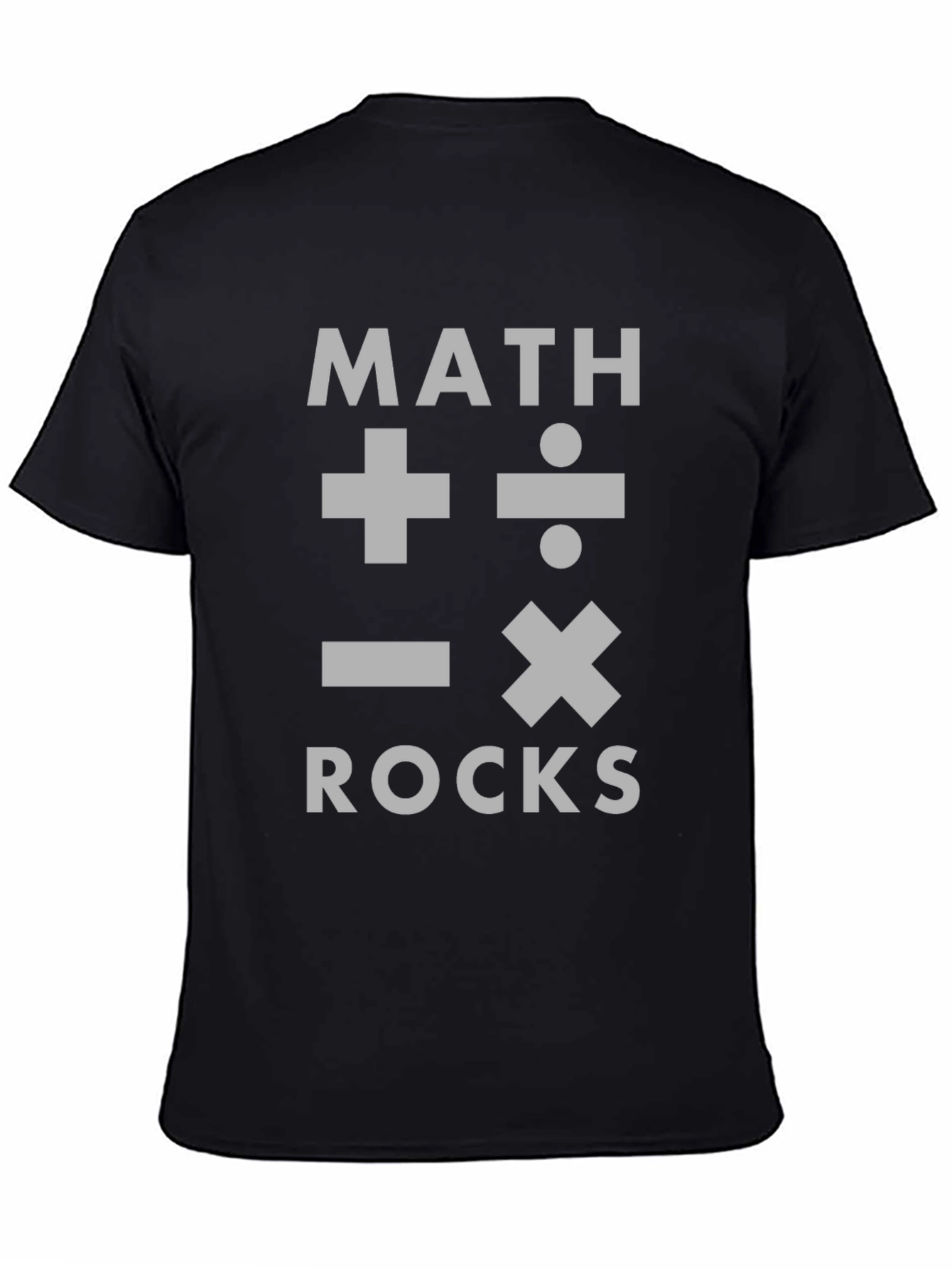 Camiseta Negra Math Rocks para Amantes de las Matemáticas