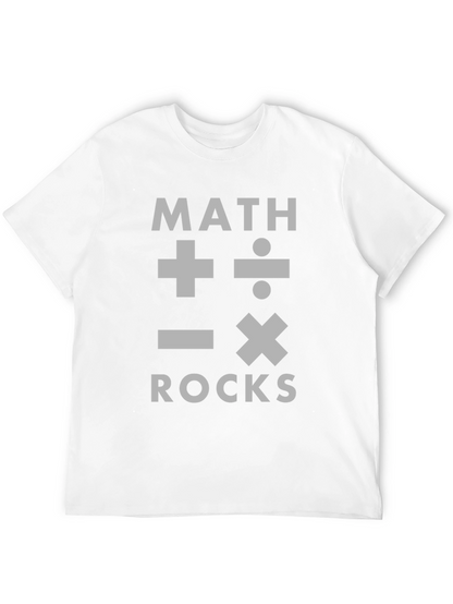 Camiseta Negra Math Rocks para Amantes de las Matemáticas