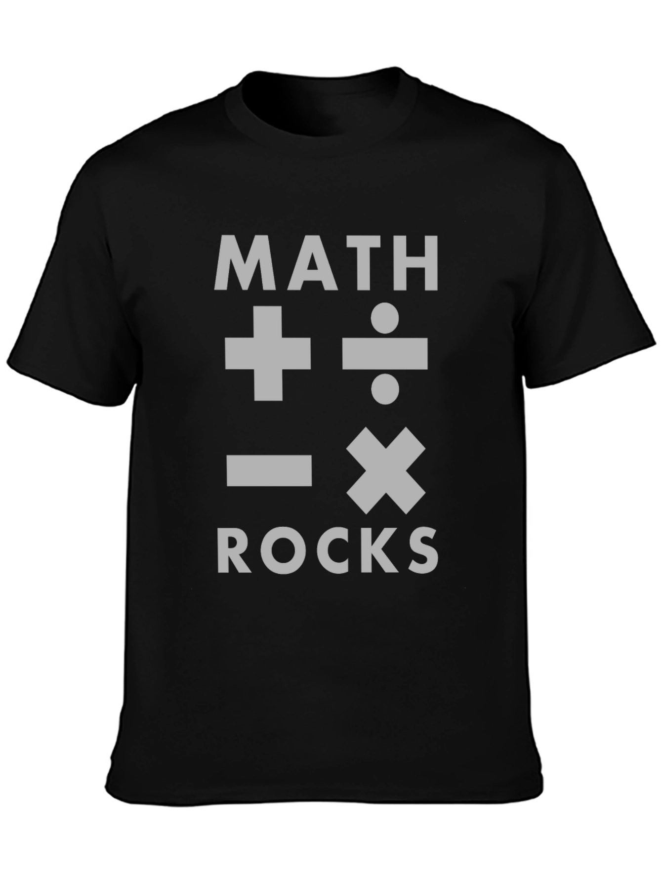 Camiseta Negra Math Rocks para Amantes de las Matemáticas