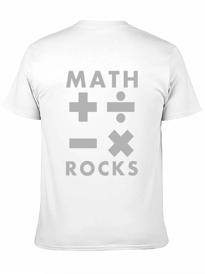 Camiseta Negra Math Rocks para Amantes de las Matemáticas