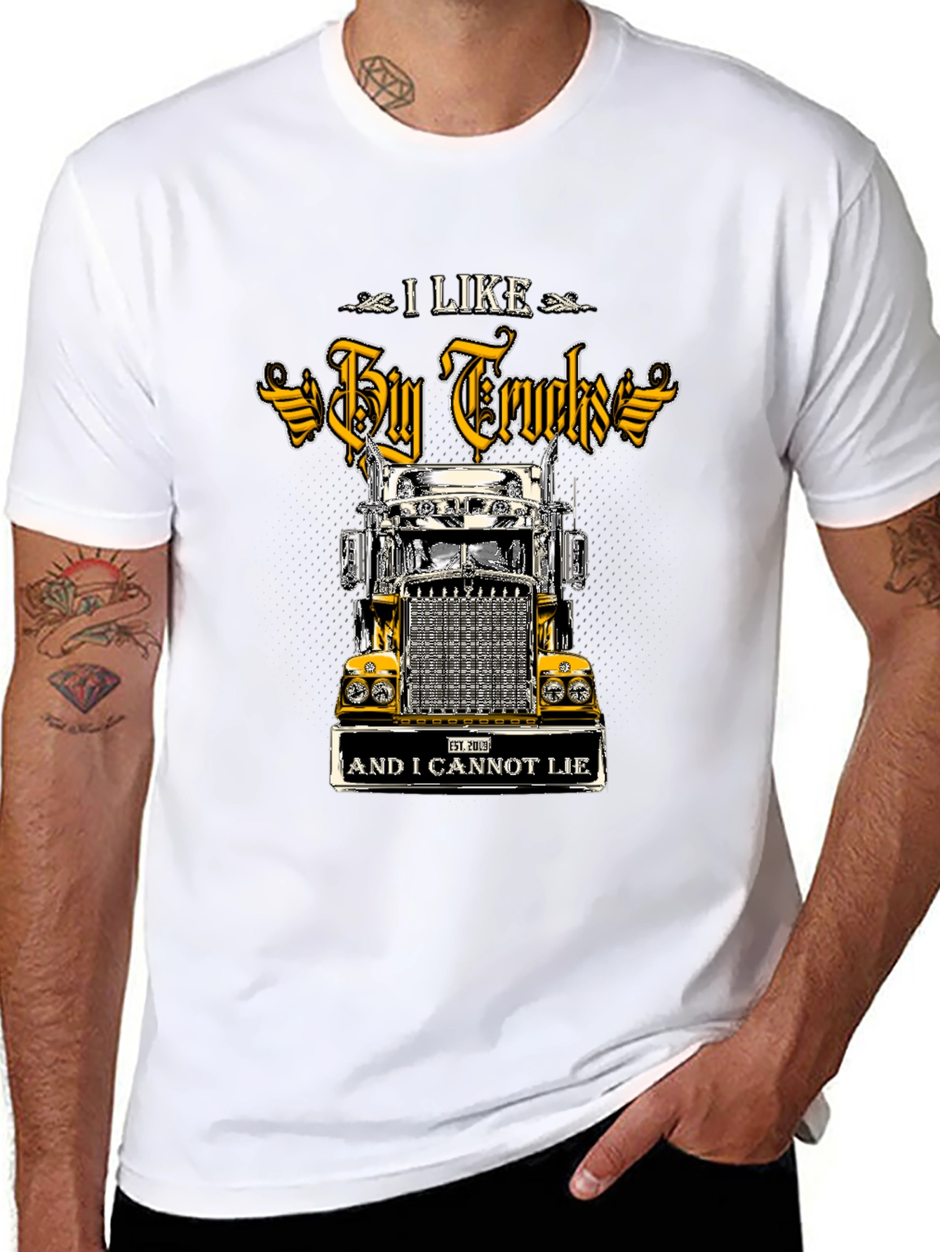 Camiseta Negra I Like Big Trucks