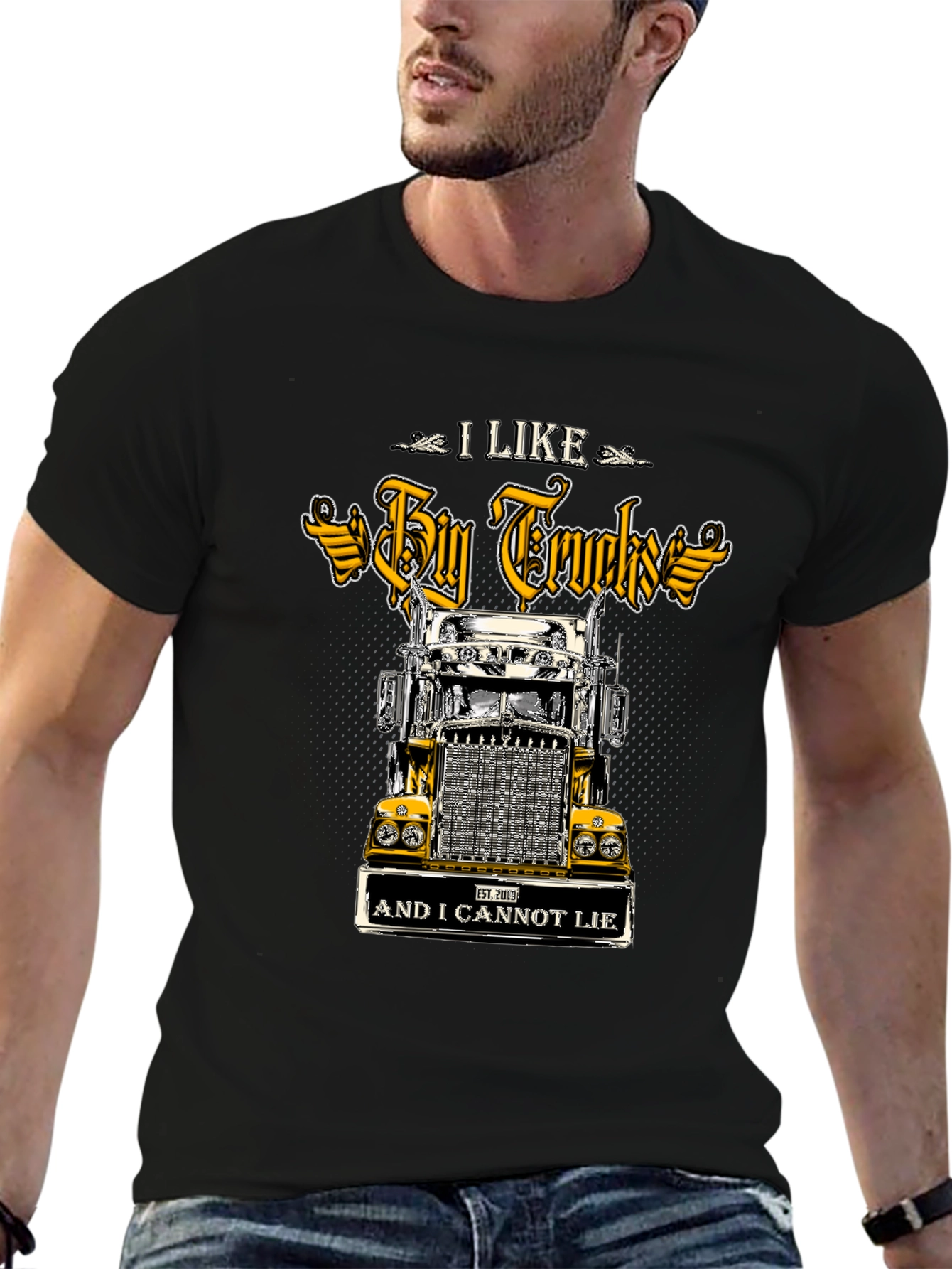 Camiseta Negra I Like Big Trucks