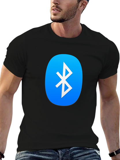 Camiseta Negra con Logo Bluetooth