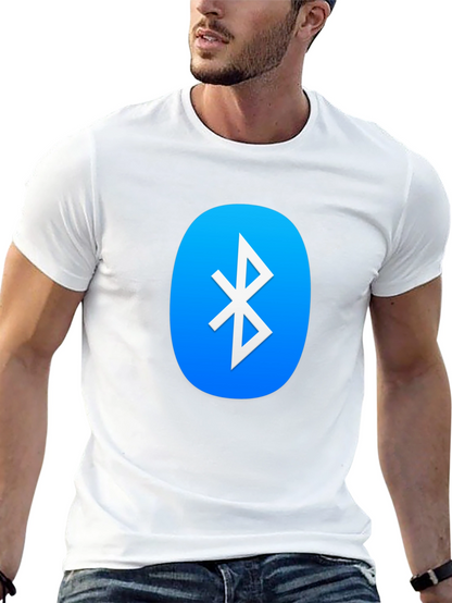 Camiseta Negra con Logo Bluetooth