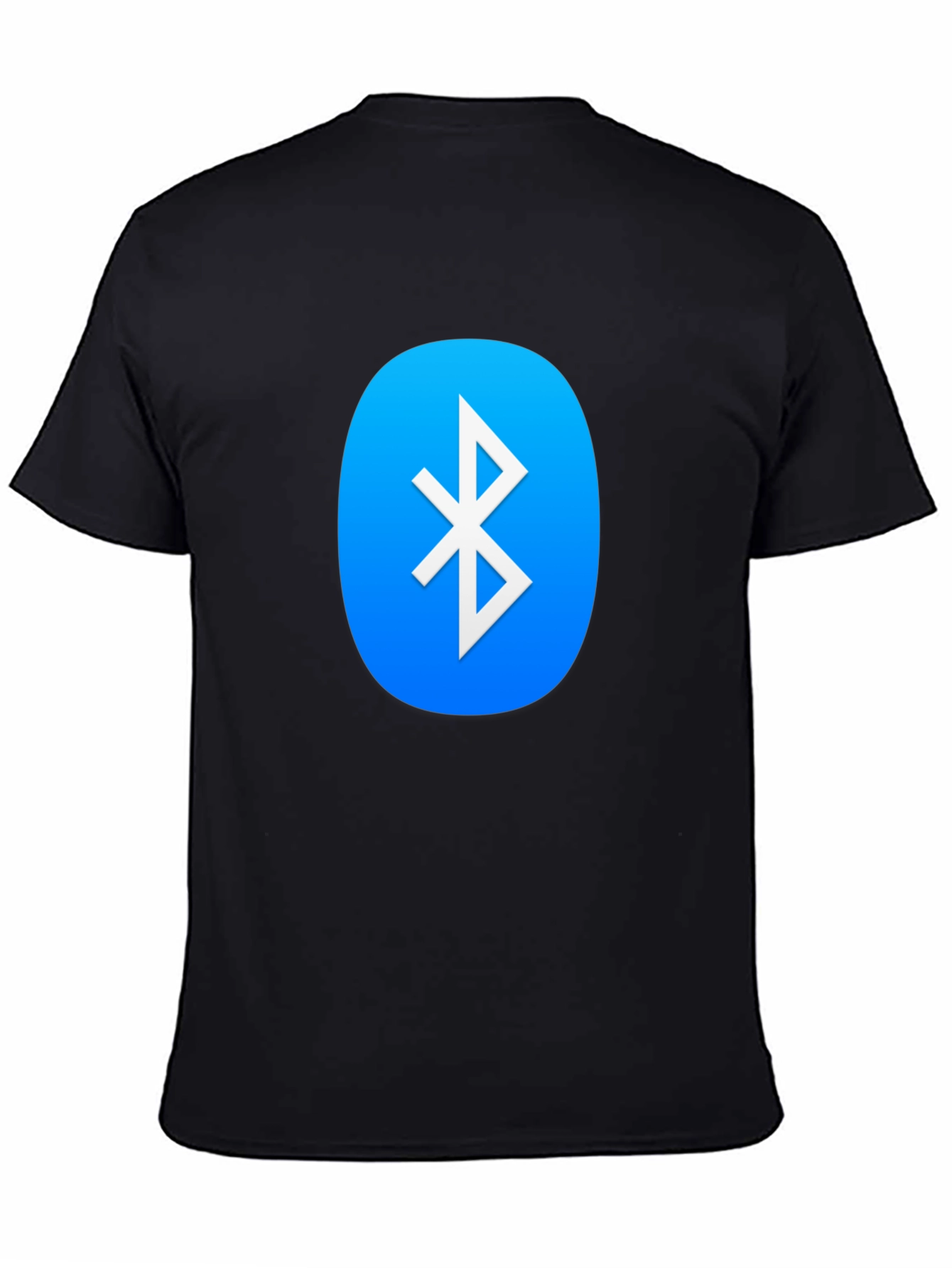 Camiseta Negra con Logo Bluetooth