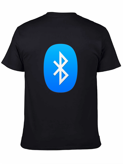 Camiseta Negra con Logo Bluetooth