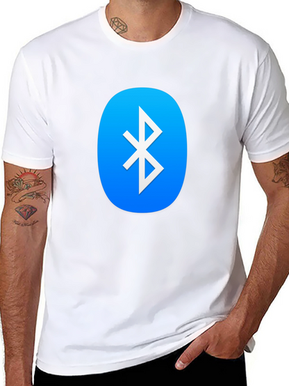 Camiseta Negra con Logo Bluetooth