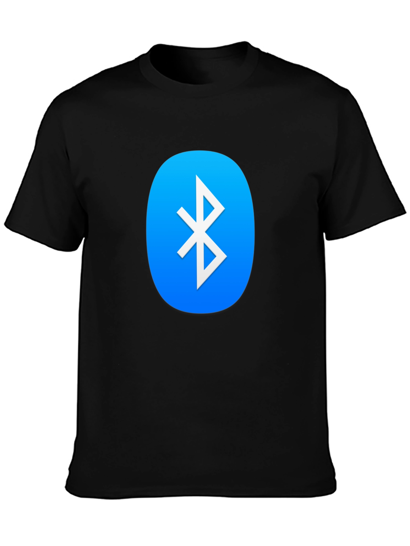 Camiseta Negra con Logo Bluetooth