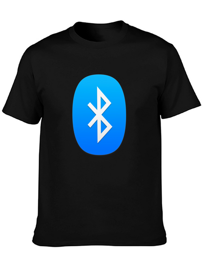 Camiseta Negra con Logo Bluetooth