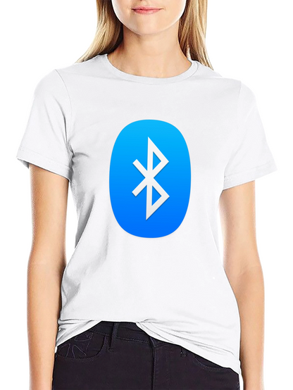 Camiseta Negra con Logo Bluetooth