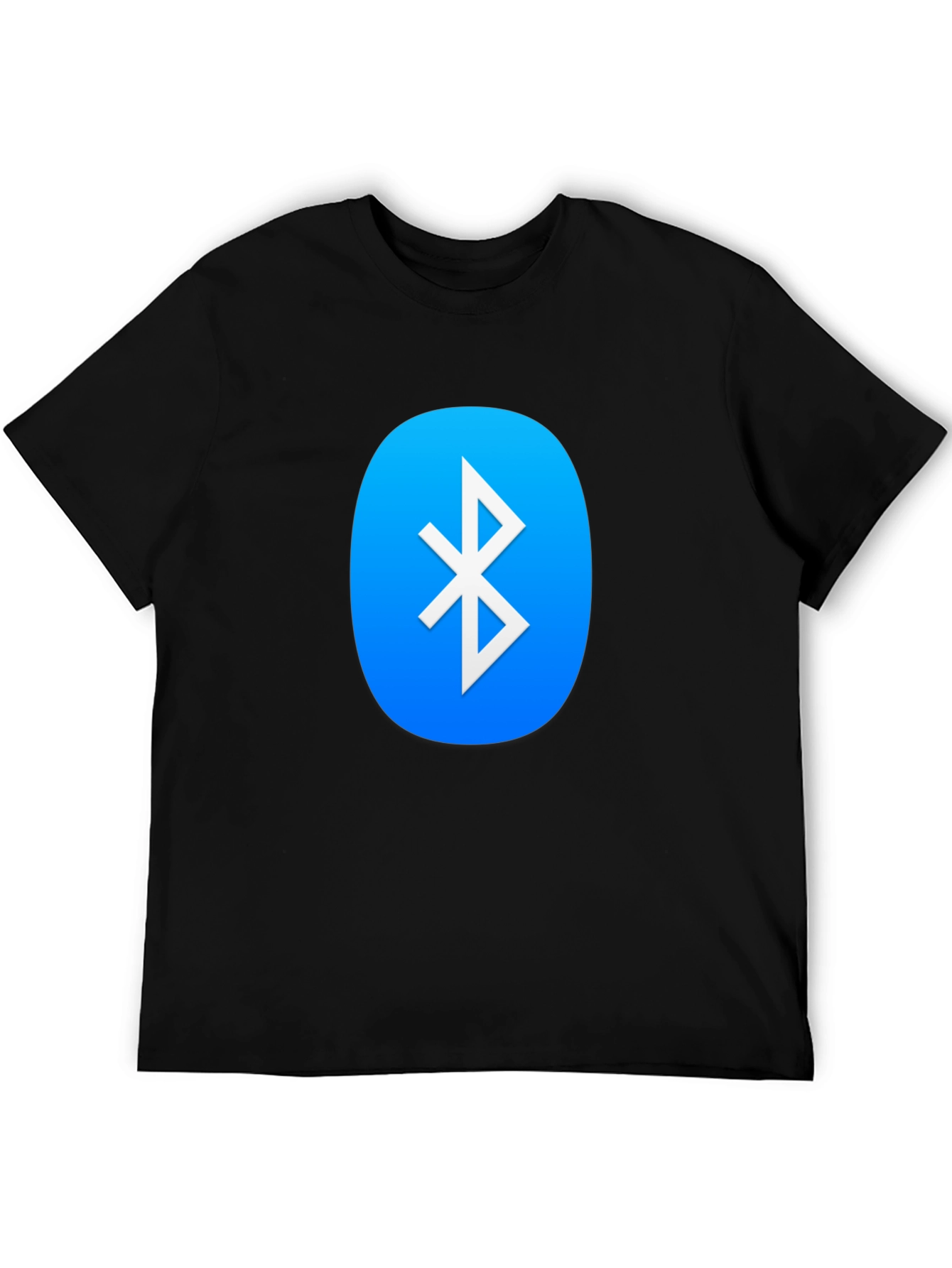 Camiseta Negra con Logo Bluetooth