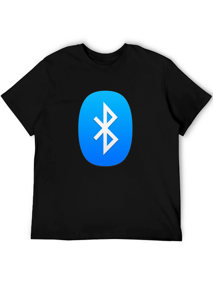 Camiseta Negra con Logo Bluetooth